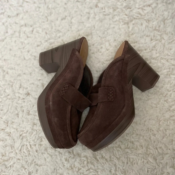 Splendid Vina leather platform clogs brown - Picture 6 of 9